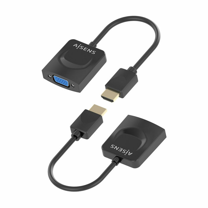 Aisens Conversor HDMI Macho a SVGA Hembra Negro 15cm