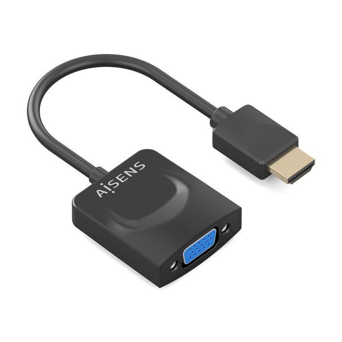 Aisens Conversor HDMI Macho a SVGA Hembra Negro 15cm