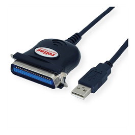 ROLINE Cable Conversor USB a IEEE 1284 Negro 1,8m
