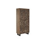 DKD Home Decor Armario de Teca Reciclada y Coco con 2 Puertas