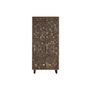 DKD Home Decor Armario de Teca Reciclada y Coco con 2 Puertas