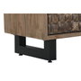 DKD Home Decor Armario de Teca Reciclada y Coco con 2 Puertas
