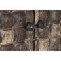 DKD Home Decor Armario de Teca Reciclada y Coco con 2 Puertas