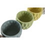 DKD Home Decor Maceta Dolomite Rombo Surtido de 6 Unidades