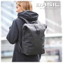 Basil Alforja Soho Nordlicht impermeable con luz LED integrada, 17L, para portabultos universal y E-Bike