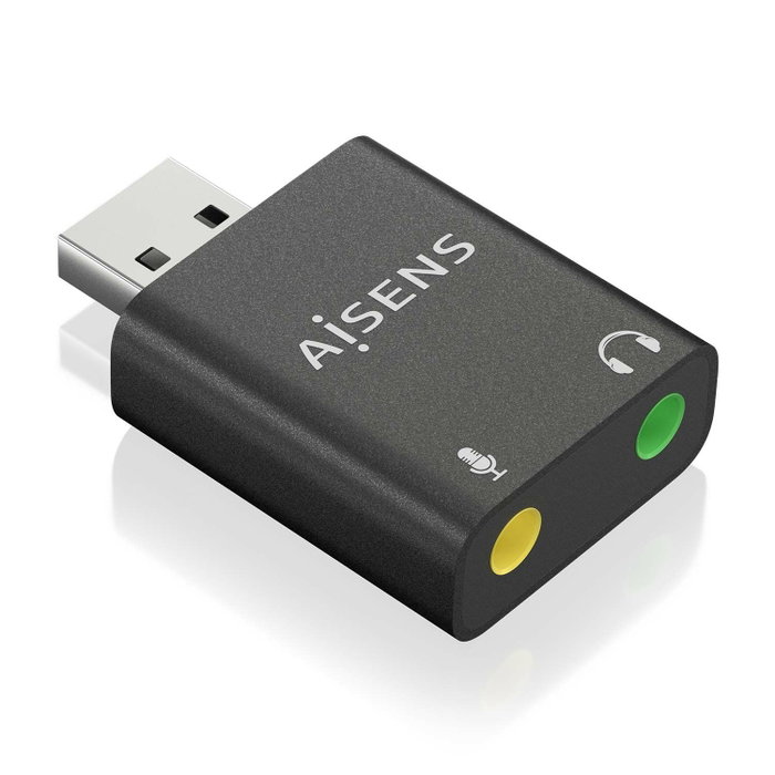 Aisens A106-0768 Conversor USB-A a Audio con 2x Jack 3.5 mm
