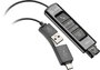 Poly Adaptador DA85 USB a QD Negro TAA
