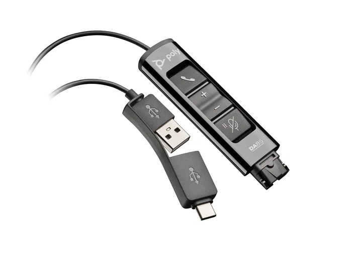 HP Poly Adaptador USB a QD DA85 TAA Negro