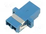 LogiLink Adaptador de Fibra Óptica LC Duplex con Pestaña, 12 Piezas, Azul