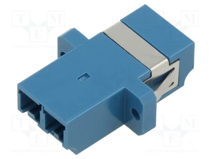 LogiLink Adaptador de Fibra Óptica LC Duplex con Pestaña, 12 Piezas, Azul