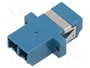 LogiLink Adaptador de Fibra Óptica LC Duplex con Pestaña, 12 Piezas, Azul