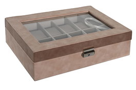 DKD Home Decor Joyero Relojero Tradicional Melocoton Marron 20 x 8 x 29.5 cm