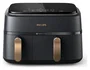 Philips Airfryer NA352/00 Series 3000 con cesta dual de 9L, negro y cobre