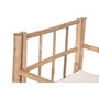 DKD Home Decor Sillón de Bambú con Cojín Desenfundable Marrón y Crudo