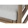 DKD Home Decor Sillón de Bambú con Cojín Desenfundable Marrón y Crudo
