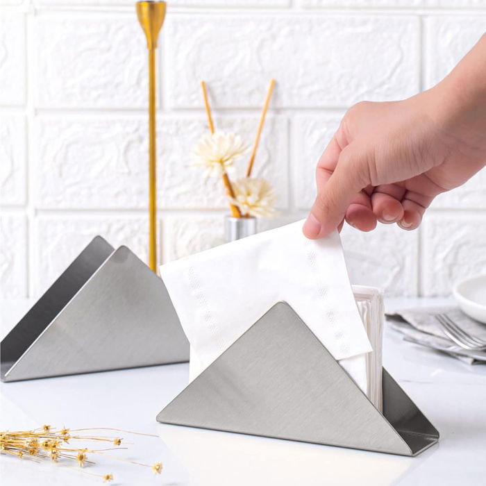 Inde Servilletero Pico Acero 12.5 cm (24 Unidades)