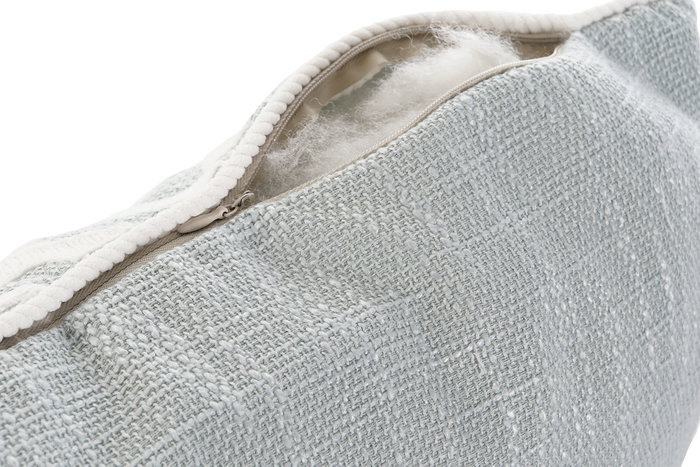 DKD Home Decor Cojin Mediterraneo Azul Celeste Blanco 15 x 30 x 60 cm (2 Unidades)