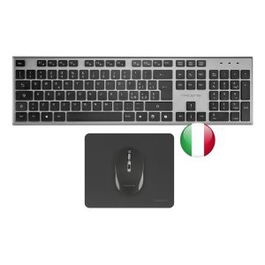 Tacens Zenith Combo Teclado + Ratón + Alfombrilla Inalámbrico 2.4GHz, Teclado Perfil Bajo Italiano QWERTY, Ratón 3200 DPI, Tecla Copilot AI, Ambidiestro, Compatible PC/Mac/Consolas