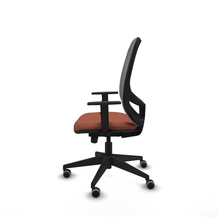 PIQUERAS Y CRESPO Silla de oficina Cilanco con mecanismo Sincro/Traslack Marrón y Gris