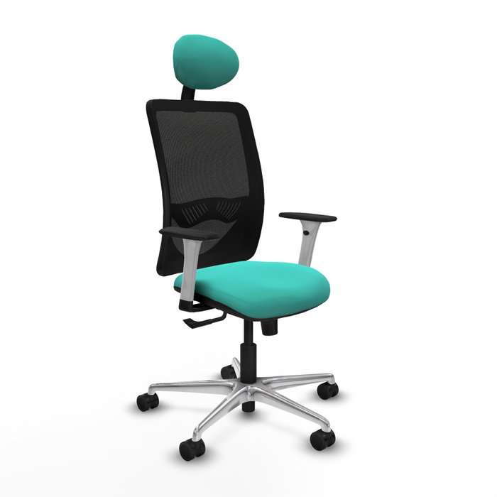 PIQUERAS Y CRESPO Silla de oficina Zulema con Mecanismo Sincro, Turquesa y Negro PIQUERAS Y CRESPO Silla de oficina Zulema con Mecanismo Sincro, Turquesa y Negro