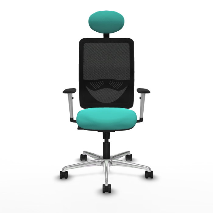 PIQUERAS Y CRESPO Silla de oficina Zulema con Mecanismo Sincro, Turquesa y Negro PIQUERAS Y CRESPO Silla de oficina Zulema con Mecanismo Sincro, Turquesa y Negro