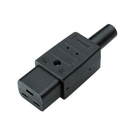 Bachmann 915.174 Acoplador de Refrigeración IEC320 C19 16A/250VAC Negro Conexión por Tornillo