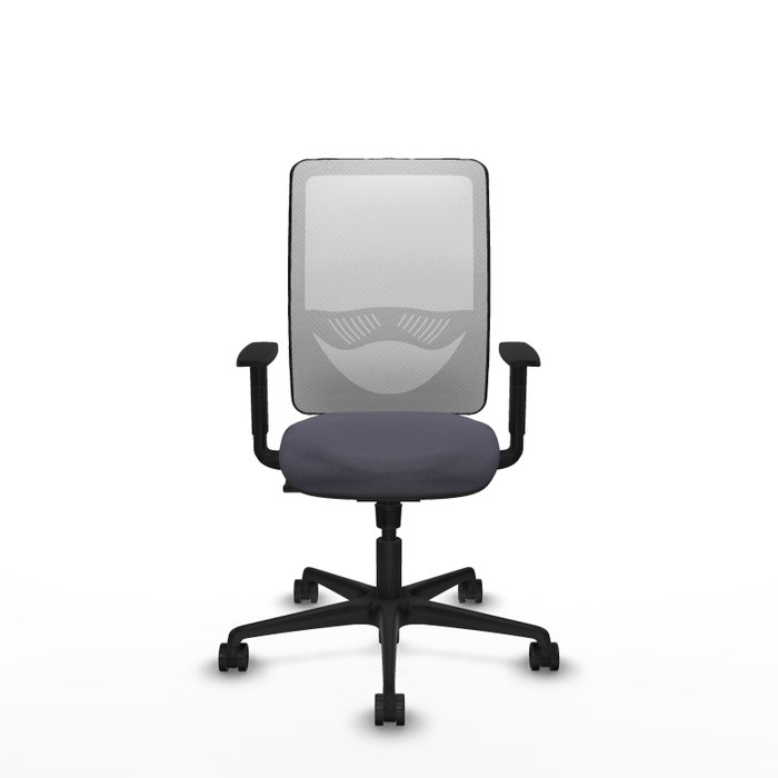 PIQUERAS Y CRESPO Silla de oficina Zulema con mecanismo Sincro, Gris oscuro y Blanco PIQUERAS Y CRESPO Silla de oficina Zulema con mecanismo Sincro, Gris oscuro y Blanco