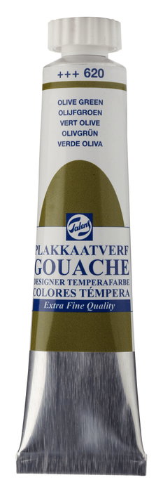 Talens Témpera Extra Fina Verde Oliva 620 en Tubo de 20 ml Talens Témpera Extra Fina Verde Oliva 620 en Tubo de 20 ml