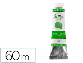 Liderpapel Tempera gouache tubo de aluminio de 60 ml color verde permanente