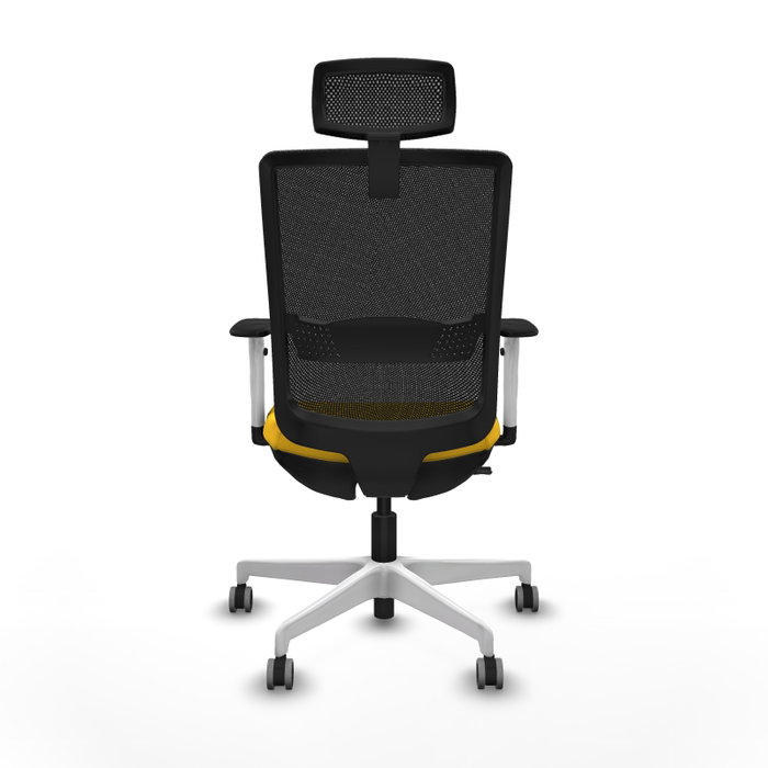PIQUERAS Y CRESPO Silla de oficina Haches con mecanismo Sincro/Traslack Amarillo y Negro PIQUERAS Y CRESPO Silla de oficina Haches con mecanismo Sincro/Traslack Amarillo y Negro