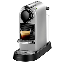 Krups Maquina de Capsulas Nespresso CitiZ XN741B.23 Plateada para Café Espresso