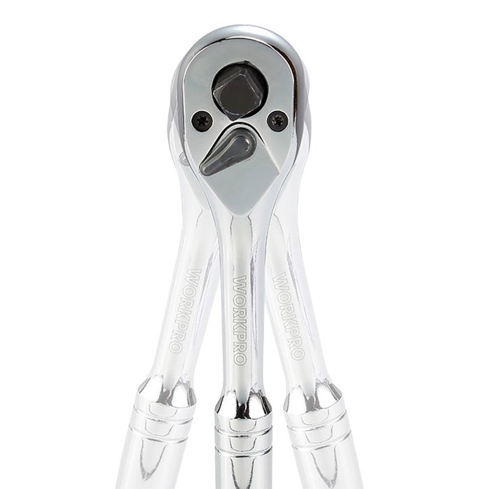 Workpro Llave de carraca 3 en 1, ¼ pulg + 3/8 pulg + ½ pulg Workpro Llave de carraca 3 en 1, ¼ pulg + 3/8 pulg + ½ pulg