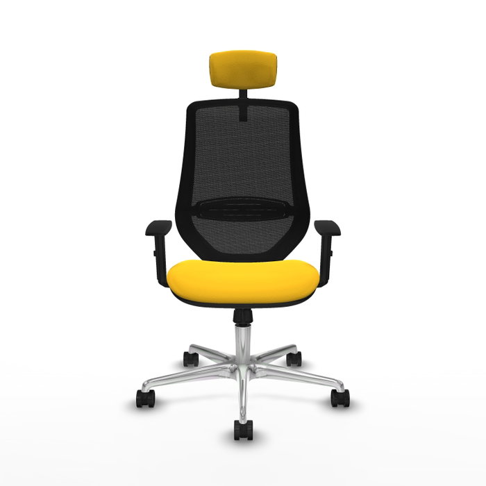 PIQUERAS Y CRESPO Silla de oficina Mardos con mecanismo Sincro, Amarillo y Negro PIQUERAS Y CRESPO Silla de oficina Mardos con mecanismo Sincro, Amarillo y Negro