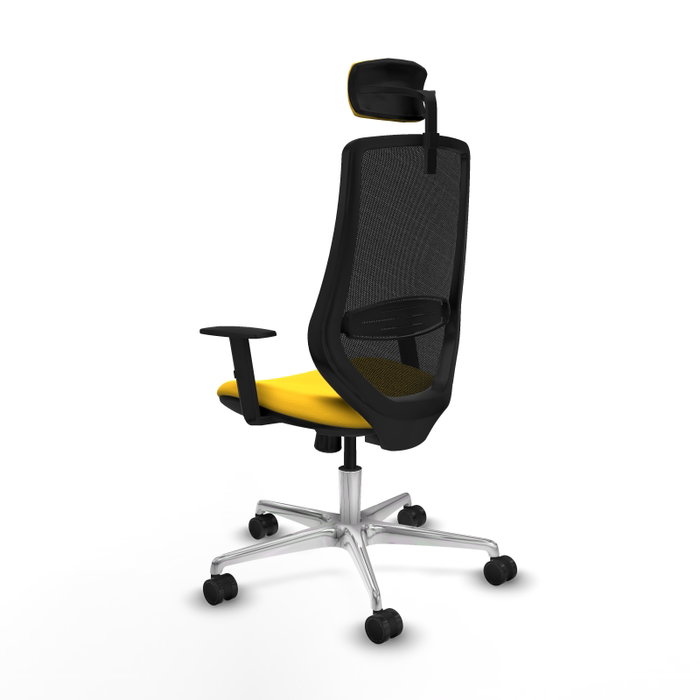 PIQUERAS Y CRESPO Silla de oficina Mardos con mecanismo Sincro, Amarillo y Negro PIQUERAS Y CRESPO Silla de oficina Mardos con mecanismo Sincro, Amarillo y Negro