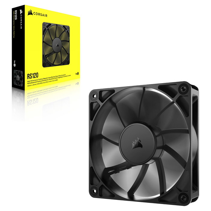 Corsair RS120 Ventilador de 120 mm Negro PWM Corsair RS120 Ventilador de 120 mm Negro PWM