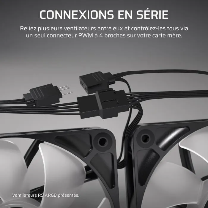 VENTILADOR AUXILIAR RS120 120MM BLACK SINGLE PACK CORSAIR VENTILADOR AUXILIAR RS120 120MM BLACK SINGLE PACK CORSAIR