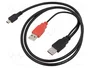 DeLOCK Cable 2x USB 2.0-A macho a Mini-USB de 5 pines, 1 m, Negro