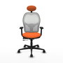 PIQUERAS Y CRESPO Silla de oficina Jorquera Naranja y Blanco