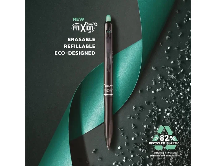 Pilot Set de 10 Bolígrafos Frixion Ball Plus Tinta Borrable Negra 0,7 mm