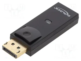 DeLOCK 65258 Adaptador DisplayPort 1.1 Macho a HDMI Hembra Negro
