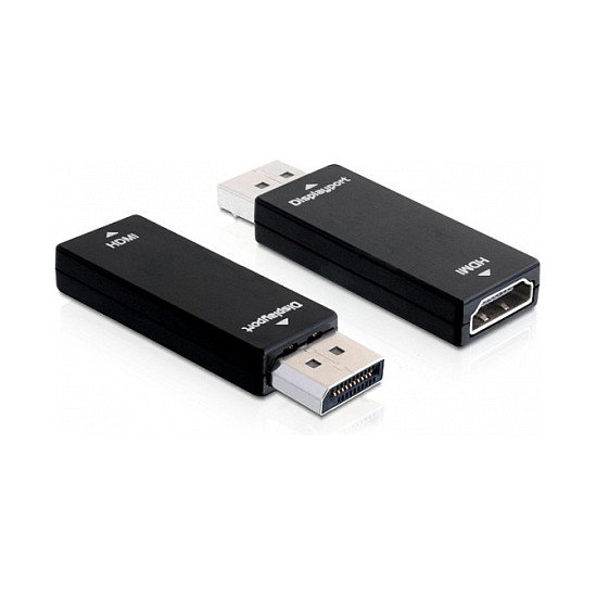 DeLOCK Adaptador DisplayPort 1.1 macho a HDMI hembra negro DeLOCK Adaptador DisplayPort 1.1 macho a HDMI hembra negro