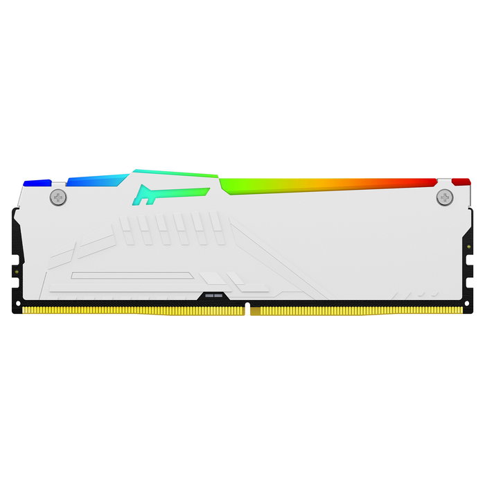 Kingston FURY Beast 32GB (2x16GB) 5600MT/s DDR5 CL36 DIMM Kit White RGB EXPO - Memoria RAM para PC AMD