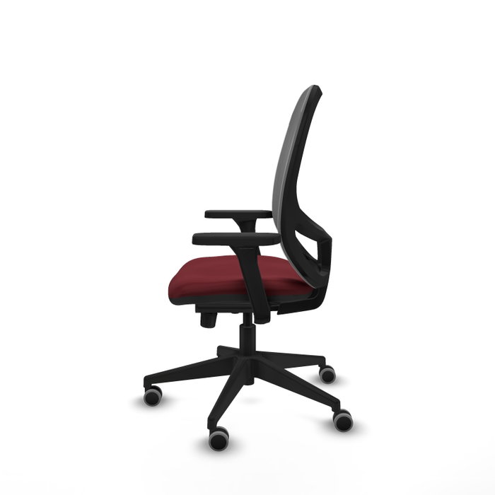 PIQUERAS Y CRESPO Silla de oficina Cilanco con mecanismo Sincro, Granate y Gris PIQUERAS Y CRESPO Silla de oficina Cilanco con mecanismo Sincro, Granate y Gris
