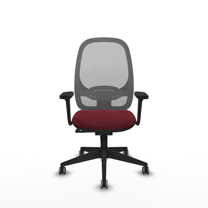 PIQUERAS Y CRESPO Silla de oficina Cilanco con mecanismo Sincro, Granate y Gris PIQUERAS Y CRESPO Silla de oficina Cilanco con mecanismo Sincro, Granate y Gris