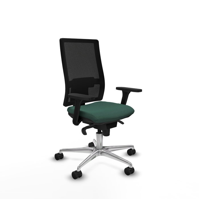 PIQUERAS Y CRESPO Silla de oficina Horna con mecanismo Sincro, Verde botella y Negro PIQUERAS Y CRESPO Silla de oficina Horna con mecanismo Sincro, Verde botella y Negro