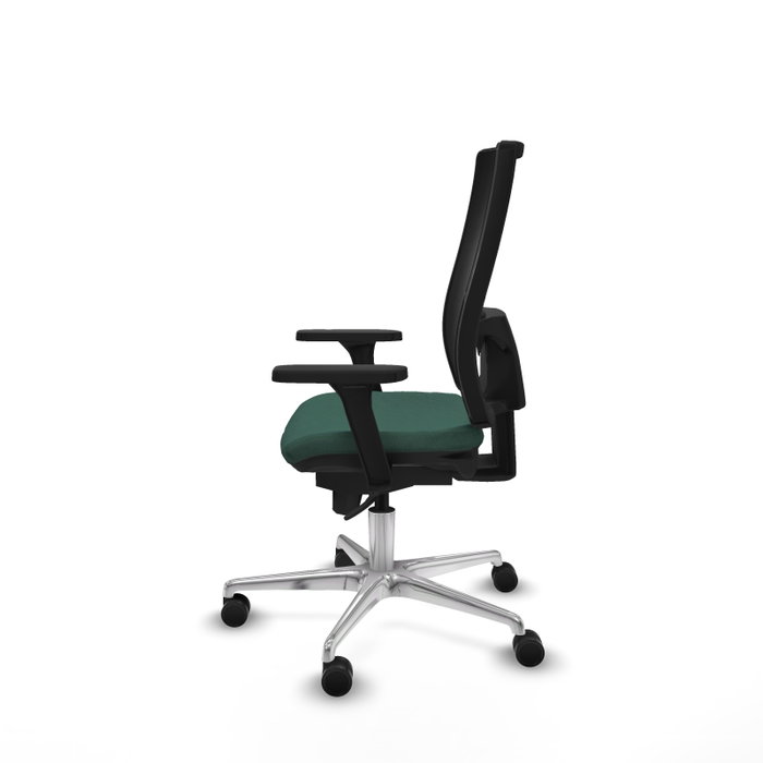 PIQUERAS Y CRESPO Silla de oficina Horna con mecanismo Sincro, Verde botella y Negro PIQUERAS Y CRESPO Silla de oficina Horna con mecanismo Sincro, Verde botella y Negro
