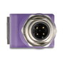 DeLOCK 60679 Adaptador M12 D-codificado 4 Pin a RJ45 Cat.5e 90° Violeta