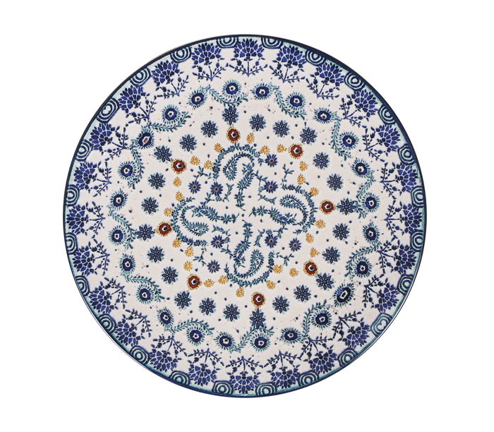 Santa Clara Vajilla 12 Piezas Azores Monaco, Brillo, Forma Redonda, Plato Llano 26 cm, Plato Hondo 21 cm, Plato Postre 20 cm (2 Unidades)