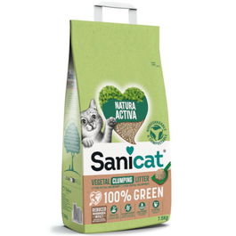 Sanicat Natura Activa 100% Green 2,5kg Arena Aglomerante Natural Biodegradable