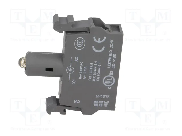 ABB Elemento iluminador LED amarillo 22mm 230VAC ABB Elemento iluminador LED amarillo 22mm 230VAC